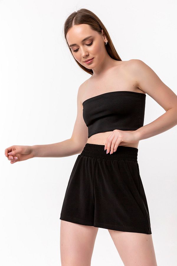 Laranor-Elastic Waist Shorts 1