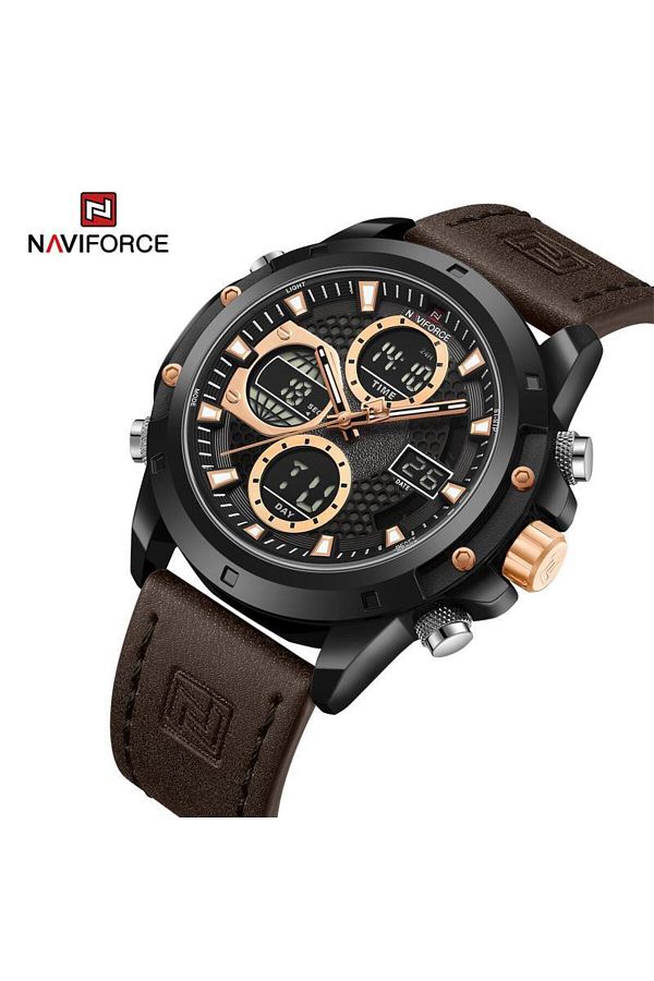 Naviforce-NAVIFORCE LIGHTING MEN'S WRISTWATCH WITH DIGITAL AND ANALOG WATCH, ALARM CORONOMETER 1