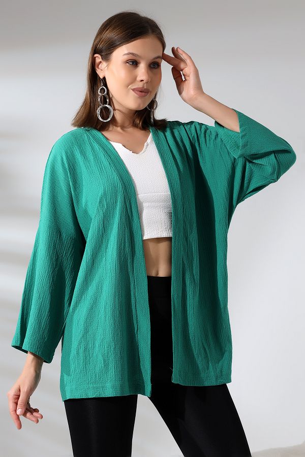 Plain kimono cardigan top