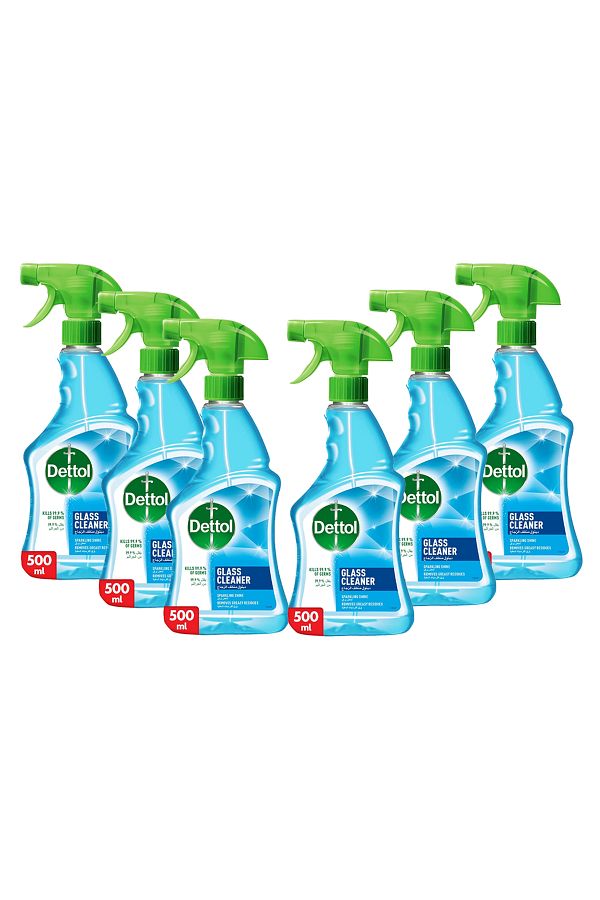 Dettol-Glass Cleaner Spray Bottle, 500 ml X6 1