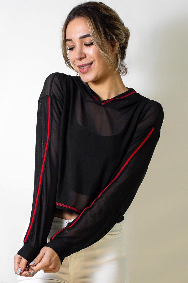 Mesh sweatshirt womens cheap