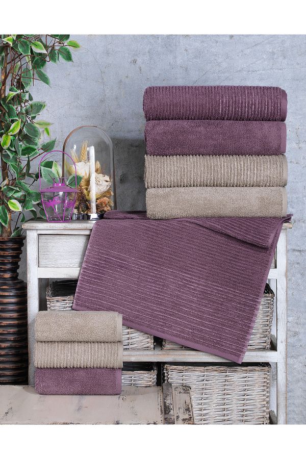 Altınbaşak-Jacquard 4buc 50x90 prosoape de mână Lisa DAMSON-BEIGE 1