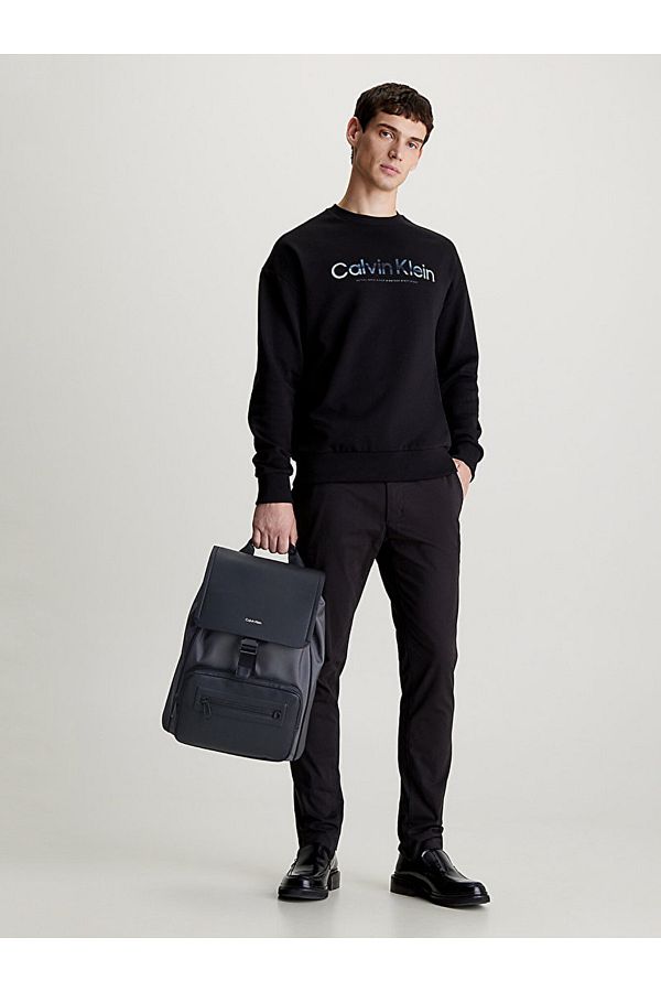 Calvin Klein Backpack Silver colored Embossing Trendyol