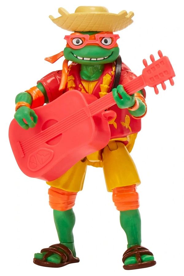 Tower Toys-TU805G00 Ninja Turtles Action Figures Turtles Super Ninja @BEACH BUM MIKEY@ Custom Series 1