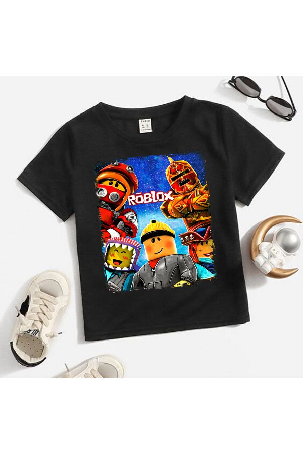 Toum Roblox Kids Printed T shirt Relaxed Fit Trendyol