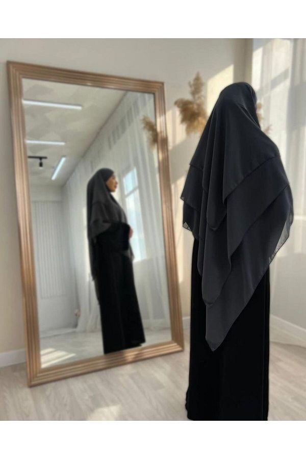 Mercan Hijab-THREE-LAYER CHIFFON SUFLE KHIMAR 1