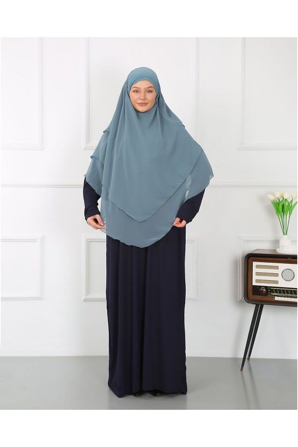 Mercan Hijab-THREE-LAYER CHIFFON SUFLE KHIMAR 1