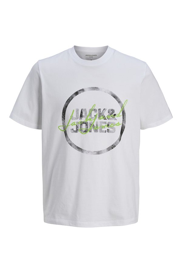 Jack Jones Jack Jones Jcoscr pt Tee Ss Crew Neck Styd Men s White Clothing tshirt 12269970 01 Trendyol
