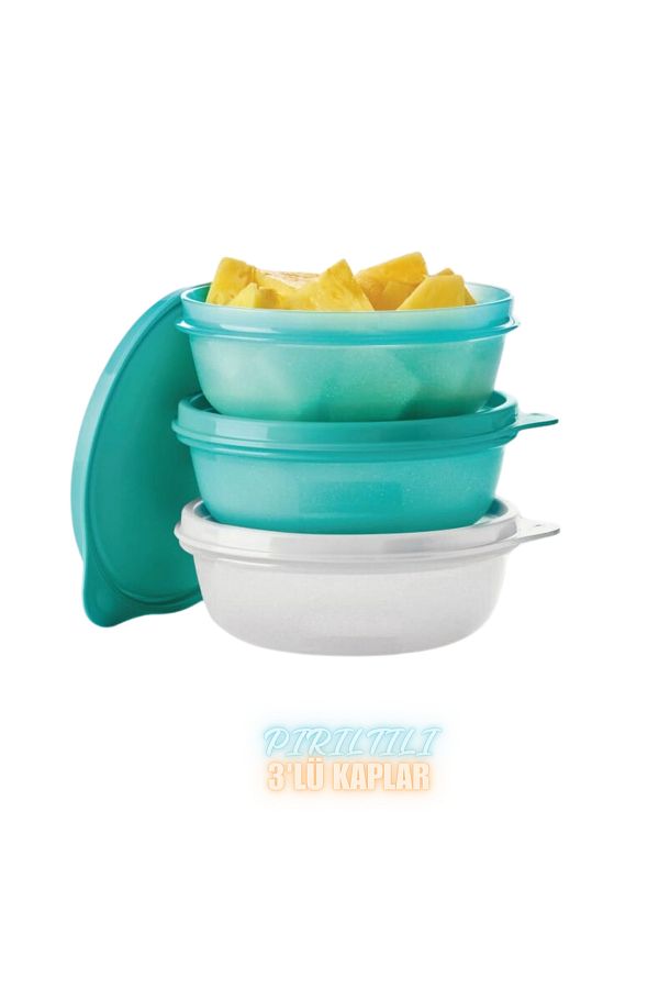 Tupperware-300 ml Set of 3 - Shimmering Storage and Serving Container 1