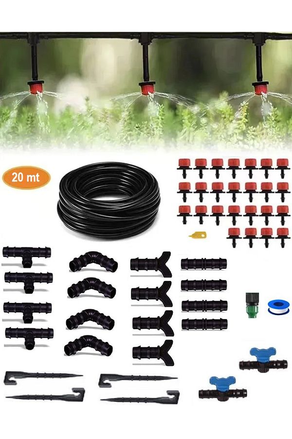 Depolife-Non-Perforated Straight Drip Irrigation System and Parts Garden Tree Sapling Vegetable Drip Hose Pipe 1