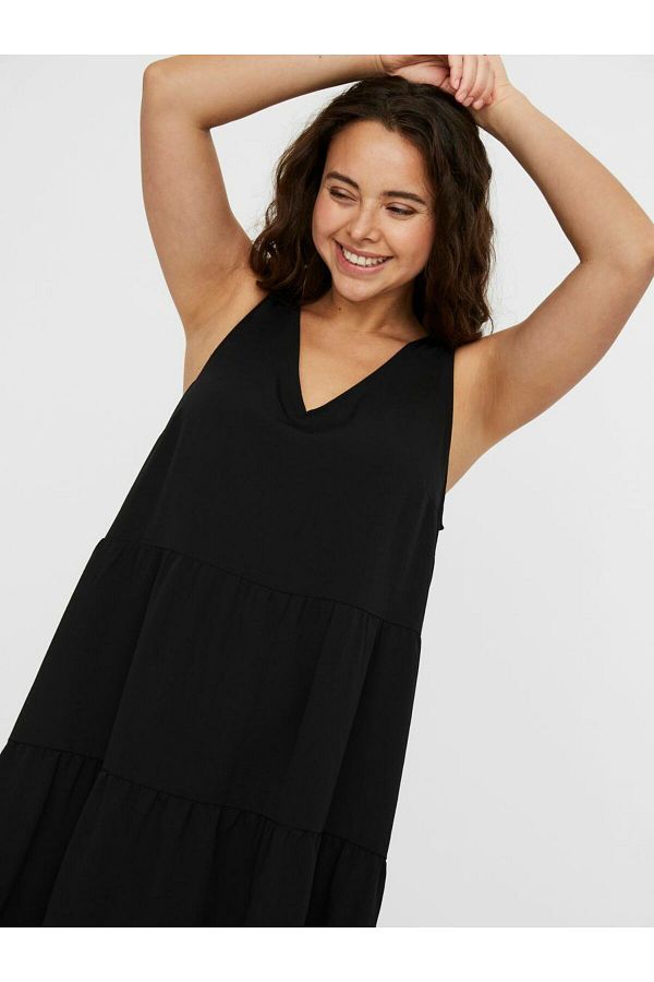 Veromoda Curve VMOLIVIA SL PEPLUM DRESS GA CURVE Trendyol
