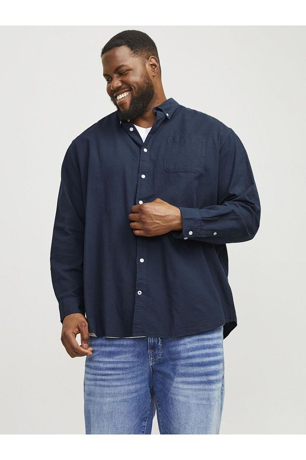 Jack & Jones Plus-Freizeithemd Plus Slim Fit Freizeithemd 1