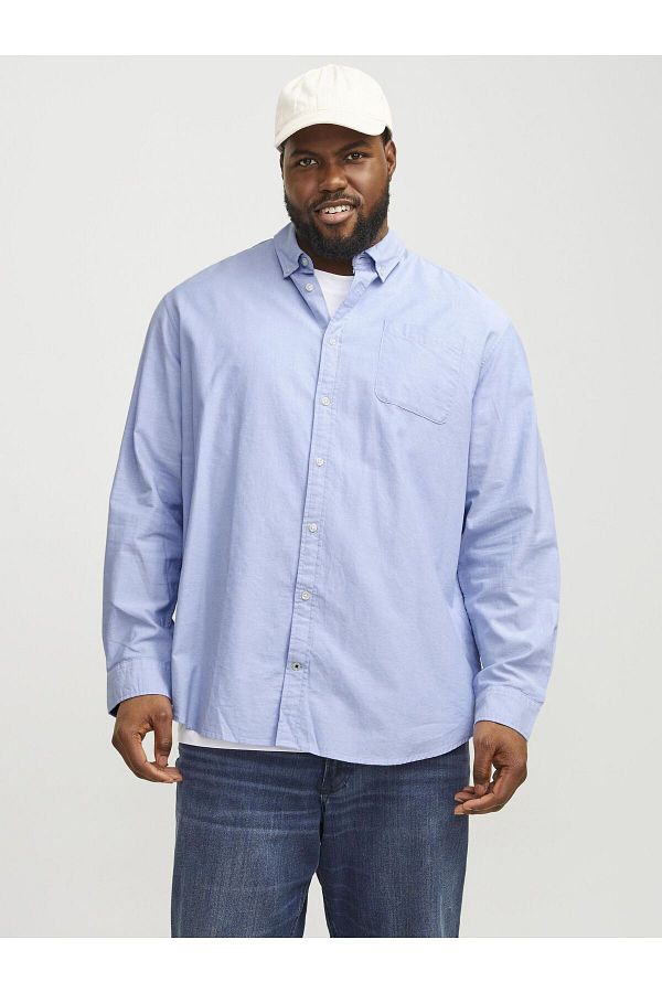 Jack & Jones Plus-Freizeithemd Plus Slim Fit Freizeithemd 1