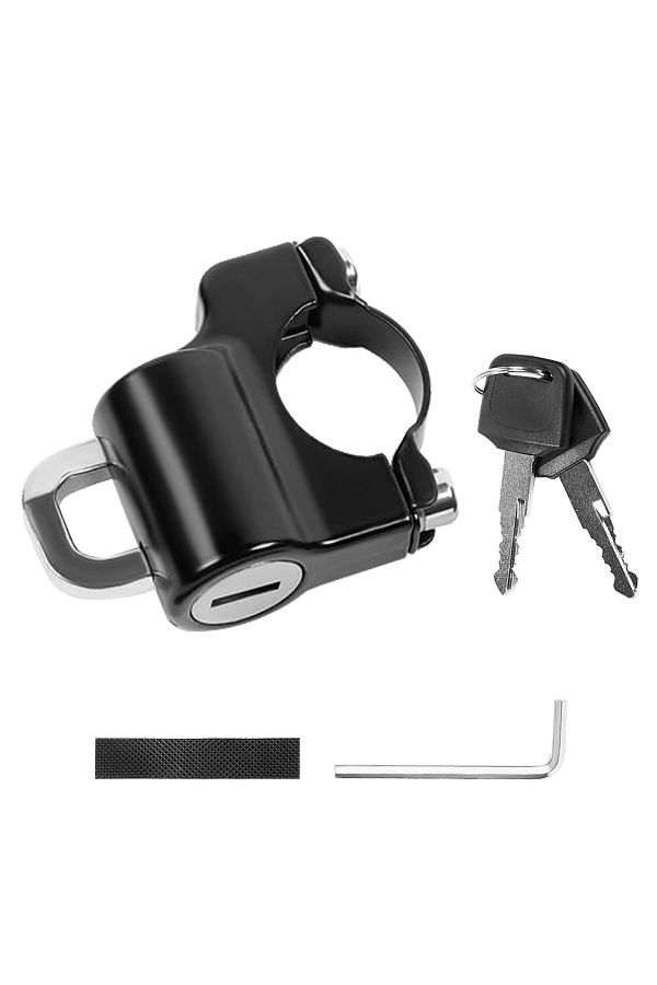 Bicycle helmet lock clearance