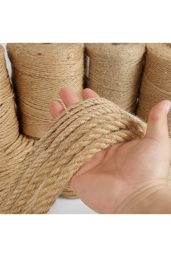 QIMONTON Natural Jute Twine Vintage Jute Rope Cord String Twine Burlap For DIY Crafts Gift Wrapping Garden. Trendyol