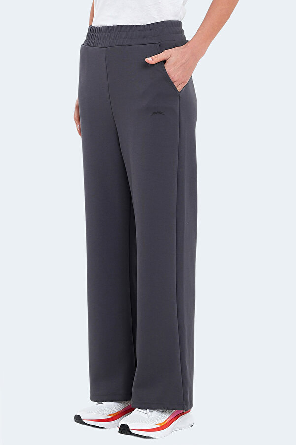 Slazenger Ville Women's Loose Leg Dark Gray Sweatpants with