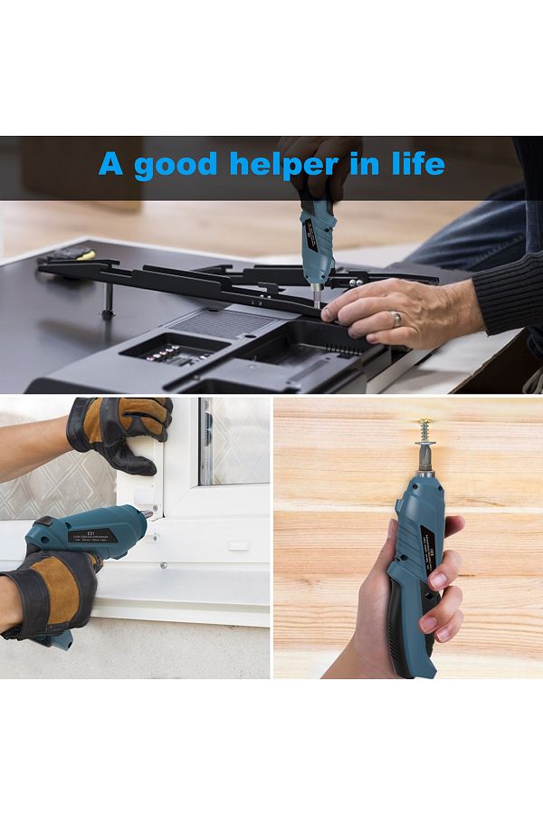 HANMATEK Electric Screwdriver Rechargeable Set LED Lighting Mini Wireless Cordless Screwdriver Ba. Trendyol