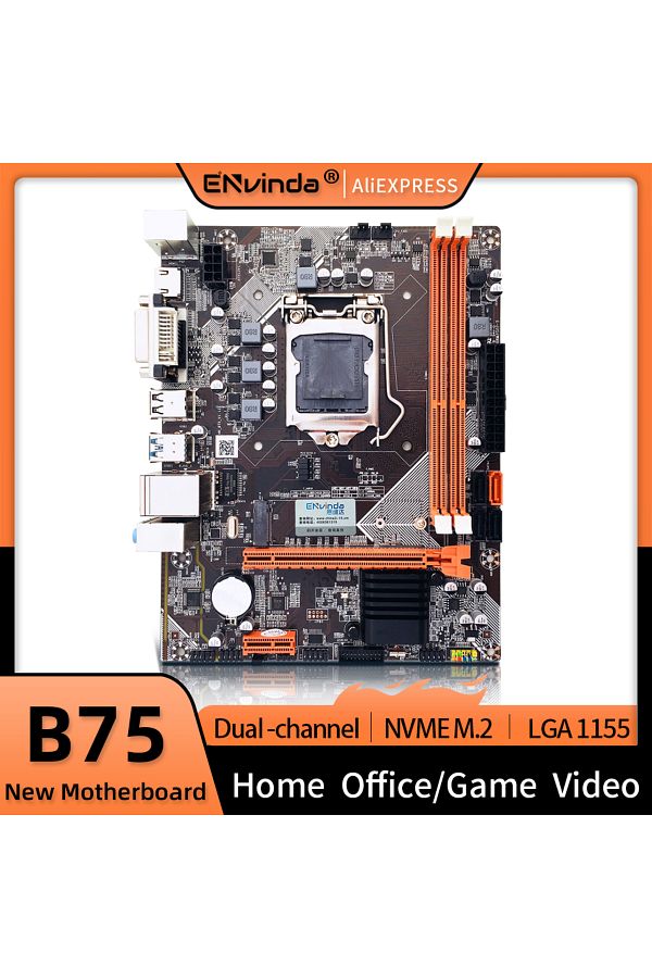 ENVINDA-B75 Motherboard Desktop M.2 LGA1155 For i3 i5 i7 CPU Supports DDR3 Memory SATA 3.0 USB 3.0 PEI-E ... 1