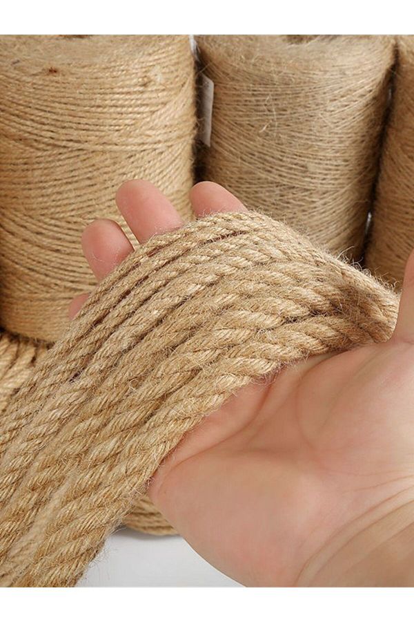 QIMONTON Natural Jute Twine Vintage Jute Rope Cord String Twine Burlap For DIY Crafts Gift Wrapping Garden. Trendyol