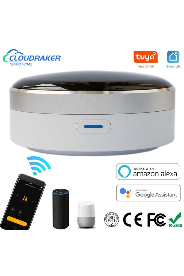 CLOUDRAKER-Tuya Smart Universal Infrared Remote Control IR Blaster App Control Works with Alexa G... 1