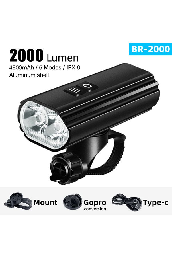 SoRider Bicycle Bike Light BR 2000 AI 1200 Lumens Lumen High Brightness Multi Function Road MTB C. Trendyol