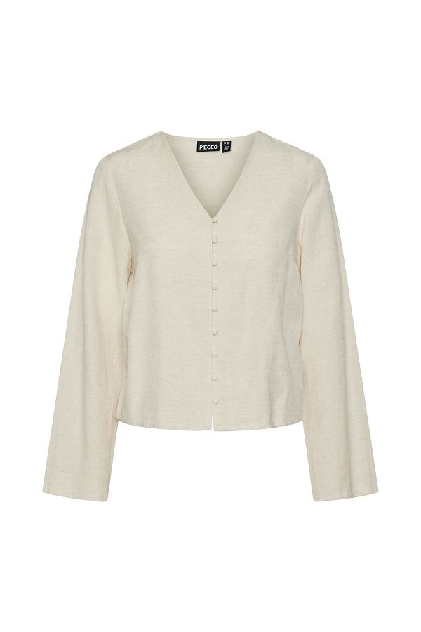 PIECES-SHIRT - WITH SLEEVES FEM WOV VI47/CO41/LIN12 1