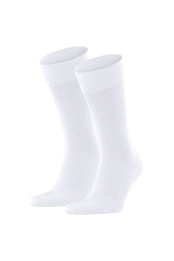 FALKE-Herren Socken 2er Pack - Sensitive London, Strümpfe, Uni, Baumwollmischung 1