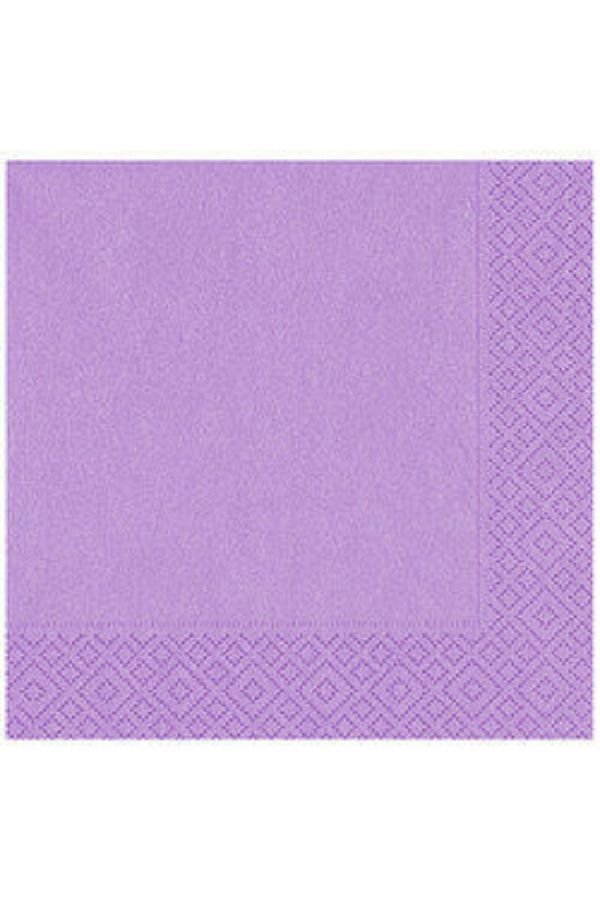 turkuaz parti-Lilac Double Layer - Set of 16 Paper Napkins 1