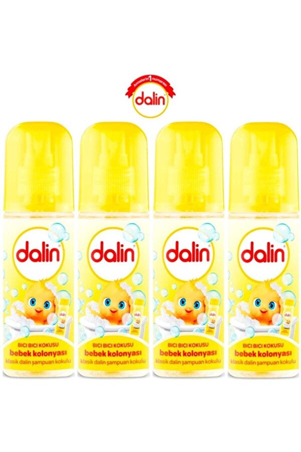 Dalin Bebek Kolonyası 150ml (bıcı Bıcı Kokusu) Klasik 4 Lü Set