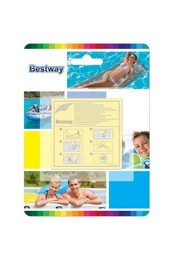 BESTWAY-طقم إصلاح احترافي قابل للنفخ 10 قطع باللون الأبيض 1
