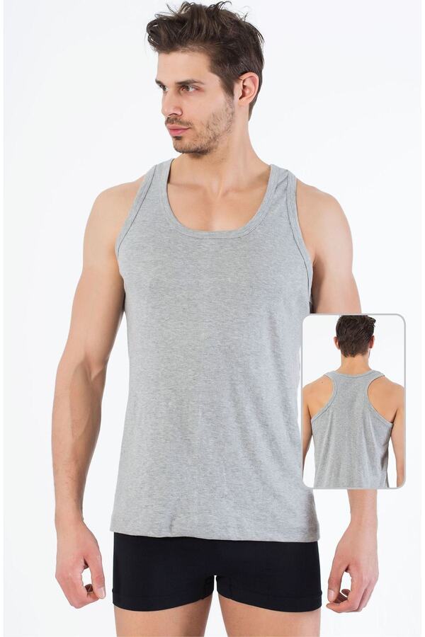 Siyah İnci-Gray Cotton Lycra Athlete 1