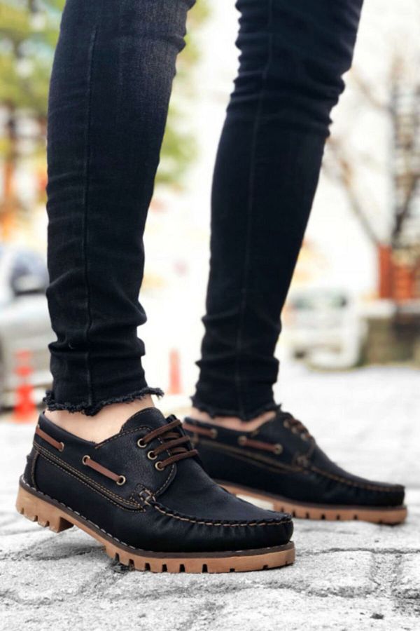 BIG KING Men s Black Laced Classic Shoes