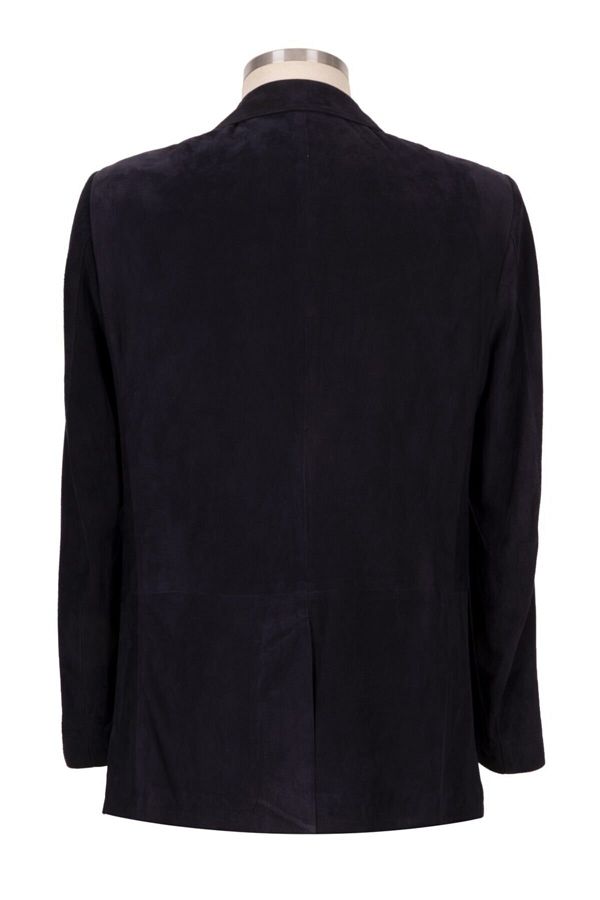 Navy blue suede blazer hot sale