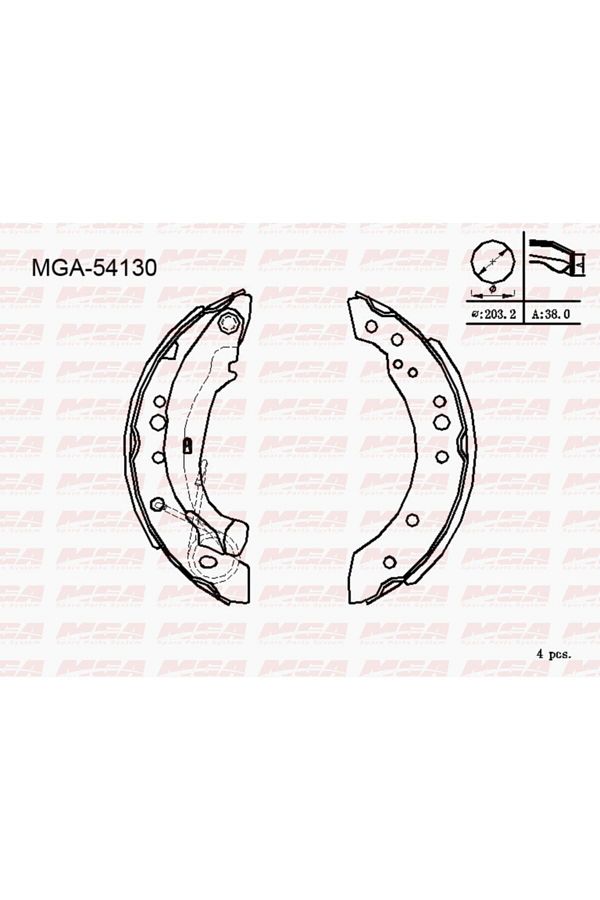 MGA-Campana Pallet Level (Citroen: C2 C3 03 - ) - -54130 1