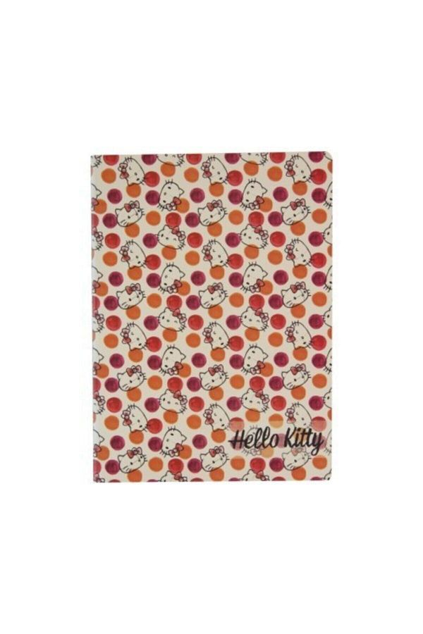 Mynote-Hello Kitty Plastic Cover 40 Sheets Checked Notebook My Note 18.5 X 26 1
