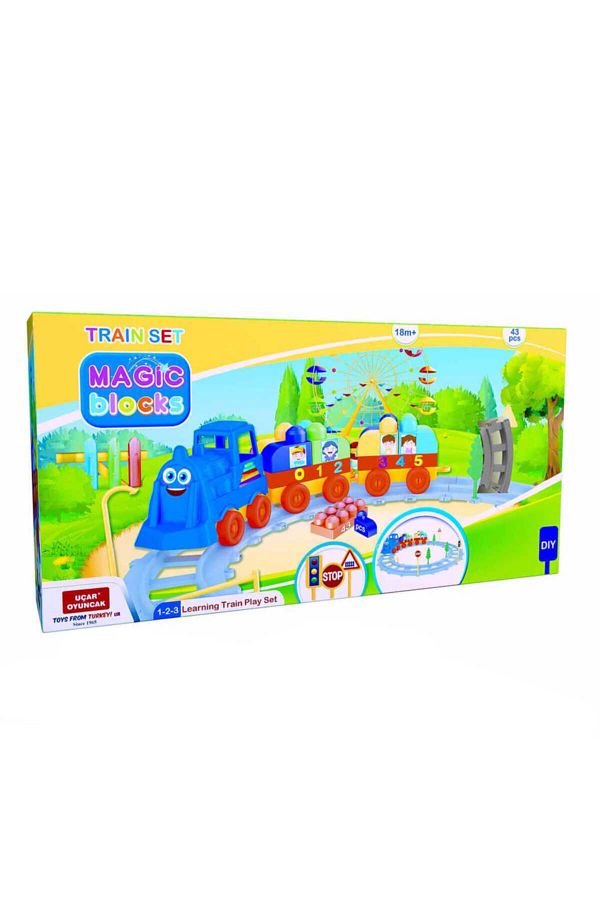 Ucar Oyuncak Magic Blocks Fun and Educational Train Set 43 Pieces Trendyol