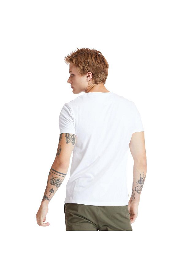 Timberland V Neck Short Sleeve Tee Men s T Shirt TB0A2BPT1001 White S Trendyol
