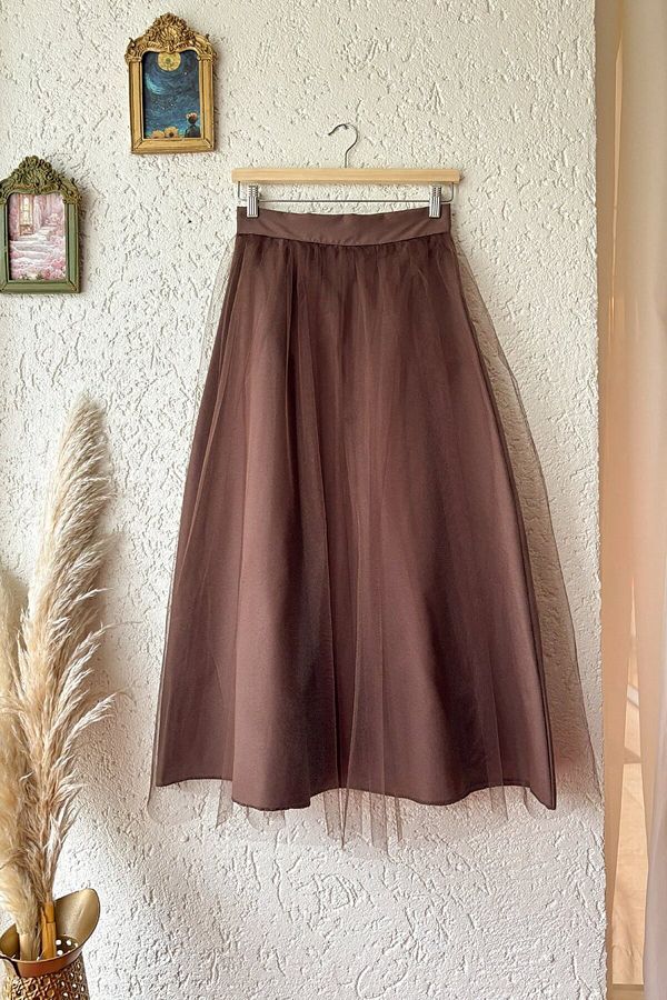 ceylan otantik Bitter Brown Tutu Skirt Trendyol