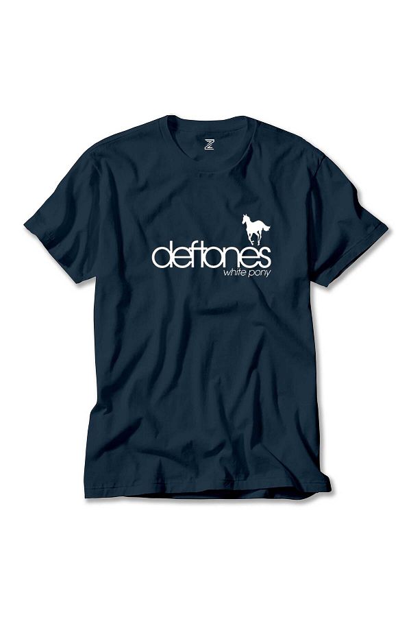 Z zepplin-Deftones White Pony 2021 Navy Blue T-shirt 1