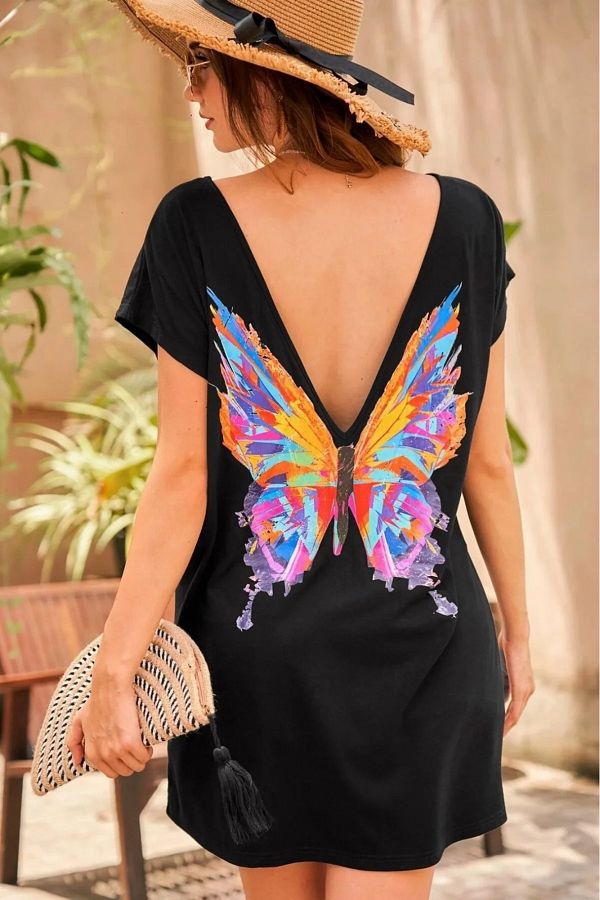 Butterfly back dress online