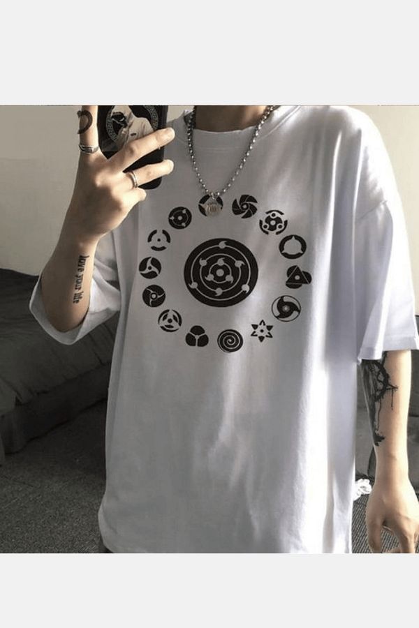 POPULUS-Naruto Sharingan Symbol T-Shirt 1