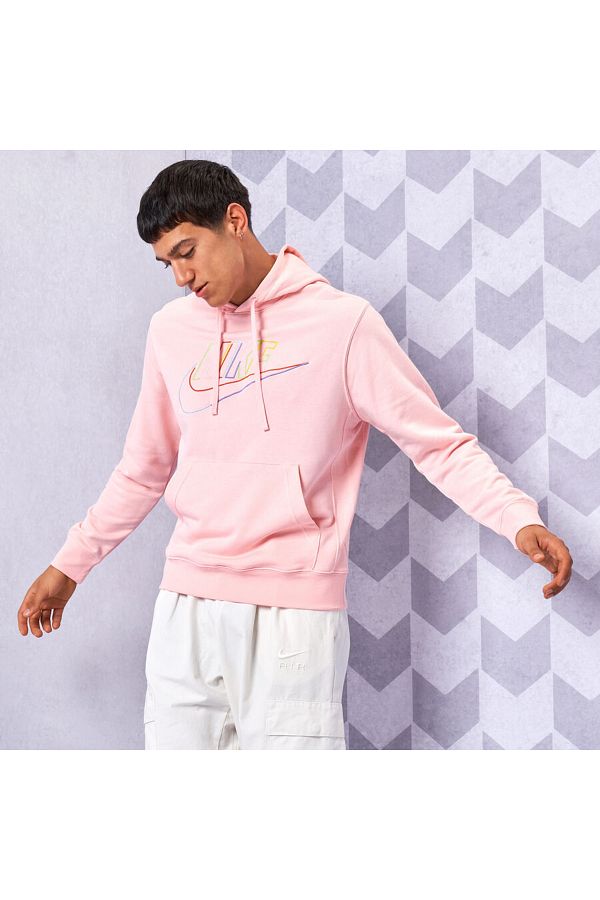 Nike Men s Pink Club Fleece Hoodie Sweatshirt Trendyol