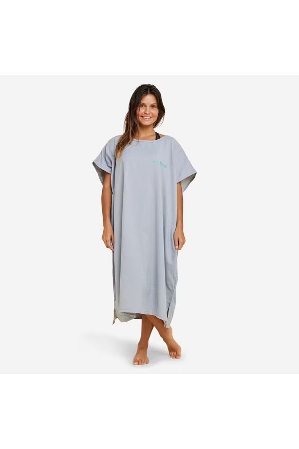 Decathlon OLAIAN Adult Poncho Towel Alacal Gray 100 Trendyol