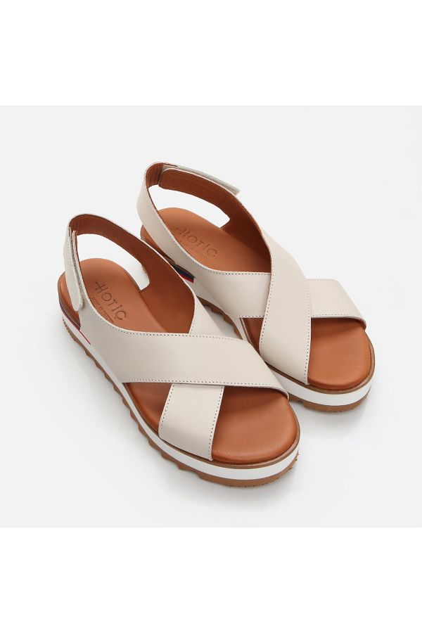 Bone colored sandals discount