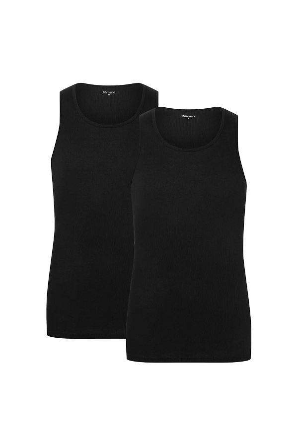 camano-Herren Unterhemden, 2er-Pack – Comfort BCI Cotton, Athlete, Feinripp, Baumwolle 1
