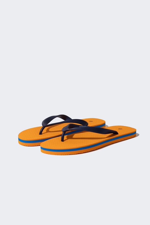 DeFacto-Herren-Flip-Flops mit flacher Sohle aus Kunstleder, C9149AX24HS 1