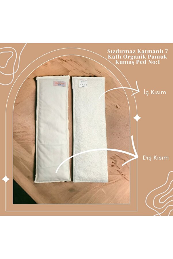 BEZHANE 7 Katlı Yıkanabilir Bebek Krem 1 Numara