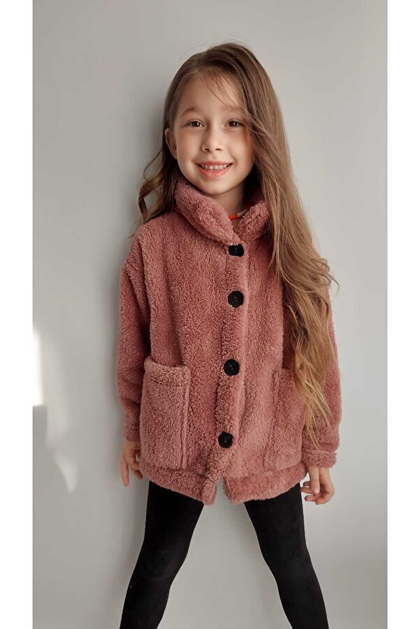 QUB CLUB Unisex Çocuk Bebek  Peluş Ceket Hırka