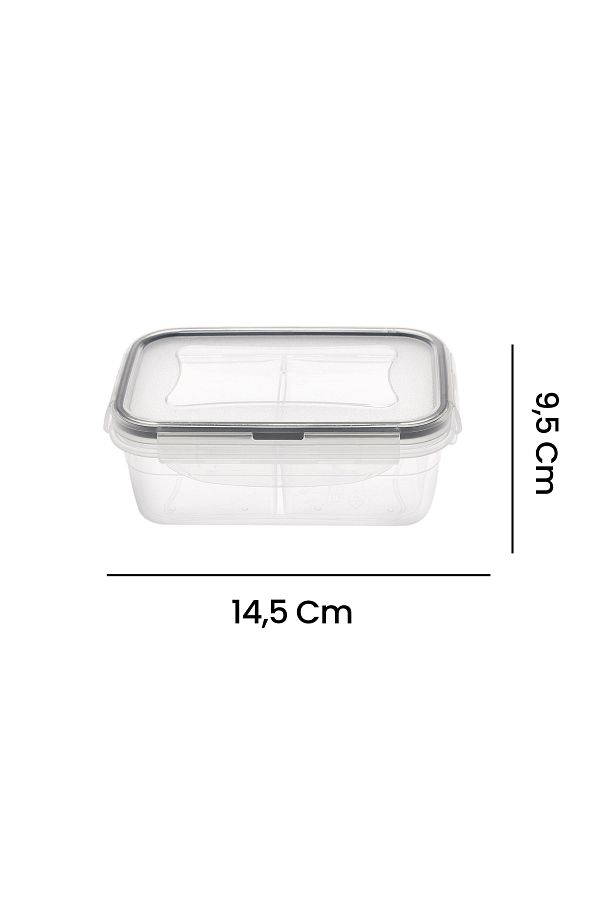 PlastArt-400 ml Fresh Box Rectangular Compartment Storage Container 1