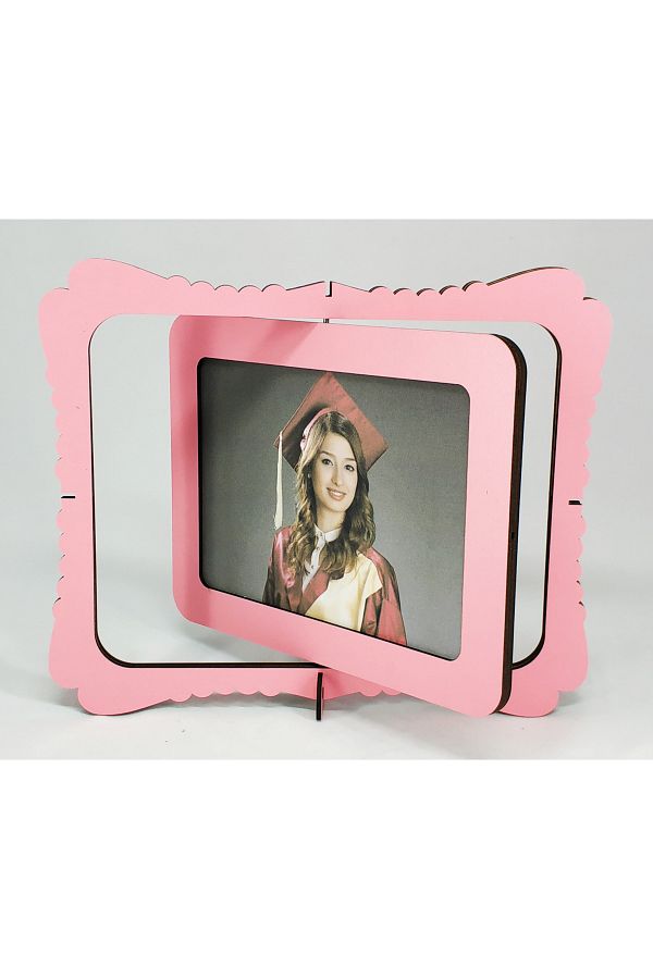 LAZER ART-15X21 ROTATING WOODEN FRAME - DOUBLE SIDED GRADER FRAME - LASERCERCEVE0005 1